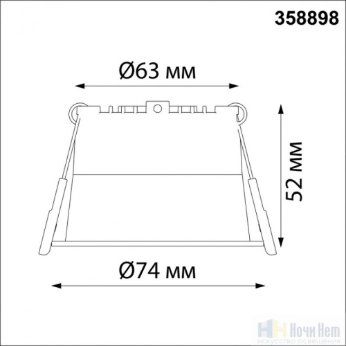 Встраиваемый светильник Novotech Tran 358898, раздел каталога Светодиодные точечные светильники интернет-магазина Ночи Нет