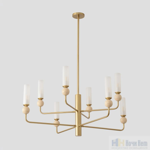 Люстра Crystal Lux SIMPLY SP8 BRASS 4080/308, раздел каталога Люстры с плафонами интернет-магазина Ночи Нет