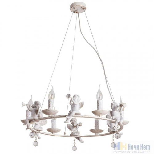 Люстра Arte Lamp Amur A1133SP-6WG, раздел каталога Кованые люстры интернет-магазина Ночи Нет