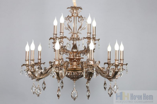 Люстра подвесная Omnilux Nureci OML-74903-18, раздел каталога Хрустальные люстры интернет-магазина Ночи Нет