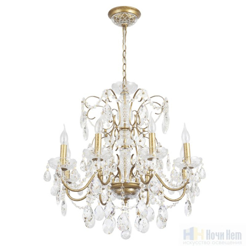 Люстра Crystal Lux ODELIS SP8 GOLD 2571/308, раздел каталога Хрустальные люстры интернет-магазина Ночи Нет