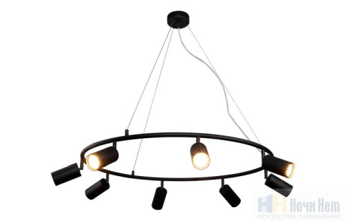 Люстра Crystal Lux RIVO SP8 BL 4240/308, раздел каталога Люстры с плафонами интернет-магазина Ночи Нет