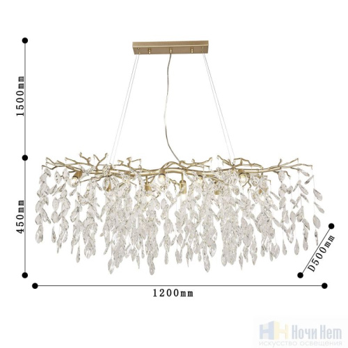 Люстра Favourite Brillo 3056-10P, раздел каталога Хрустальные люстры интернет-магазина Ночи Нет