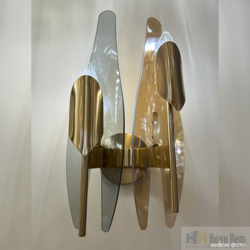 Бра Crystal Lux CASA AP2 BRASS 1350/402, раздел каталога Стеклянные бра интернет-магазина Ночи Нет