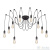 Люстра Loft IT Spider LOFT1162/10, количество ламп - 10, площадь освещения - 30 кв.м Люстра Loft IT Spider LOFT1162/10, раздел каталога Кованые люстры интернет-магазина Ночи Нет