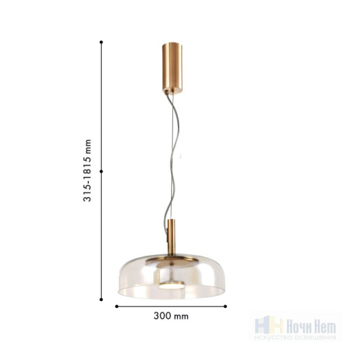 Светильник подвесной Favourite Brandy 4258-1P, раздел каталога Подвесы 1 лампа интернет-магазина Ночи Нет