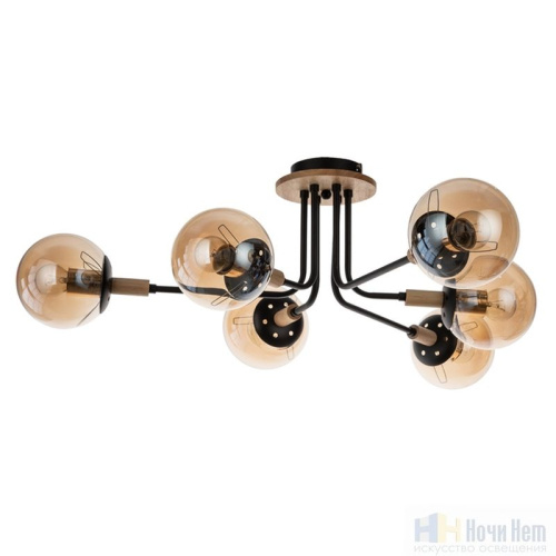 Люстра Arte Lamp Oxford A2716PL-6BK, раздел каталога Люстры с плафонами интернет-магазина Ночи Нет