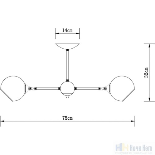 Люстра Arte Lamp Lagos A2708PL-5BK, раздел каталога Люстры с плафонами интернет-магазина Ночи Нет