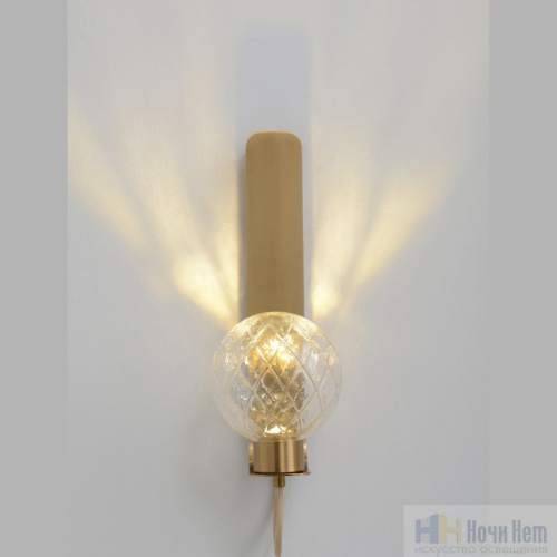 Бра Crystal Lux BELLA AP1 BRASS 0242/401, раздел каталога Светодиодные бра интернет-магазина Ночи Нет