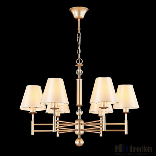 Люстра Crystal Lux Flavio SP6 Gold, раздел каталога Люстры с абажурами интернет-магазина Ночи Нет