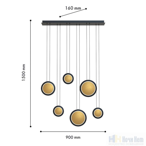 Люстра Favourite Elation 4562-6P, раздел каталога Светодиодные люстры интернет-магазина Ночи Нет