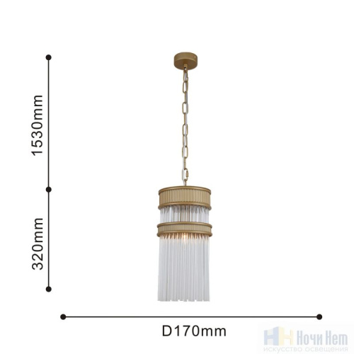Светильник подвесной Favourite Turris 4200-1P, раздел каталога Подвесы 1 лампа интернет-магазина Ночи Нет