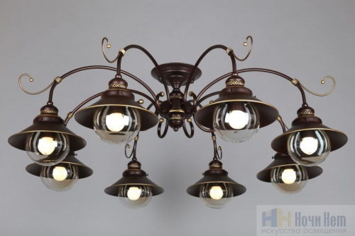 Люстра потолочная Omnilux Fontelo OML-50407-08, раздел каталога Люстры с плафонами интернет-магазина Ночи Нет