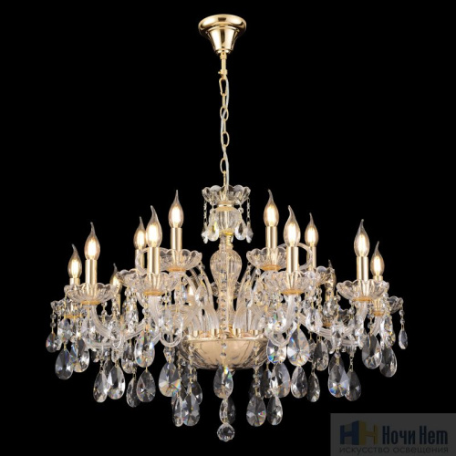 Люстра Crystal Lux MONICA SP10+5 GOLD 2502/315, раздел каталога Хрустальные люстры интернет-магазина Ночи Нет