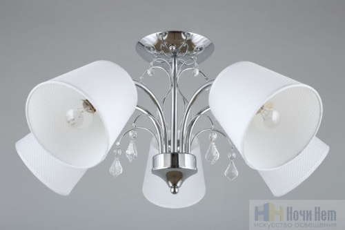 Люстра Omnilux Novello OML-56307-05, раздел каталога Люстры с абажурами интернет-магазина Ночи Нет