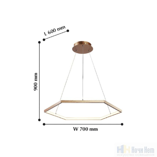 Люстра Favourite Hexagon 2103-6P, раздел каталога Светодиодные люстры интернет-магазина Ночи Нет