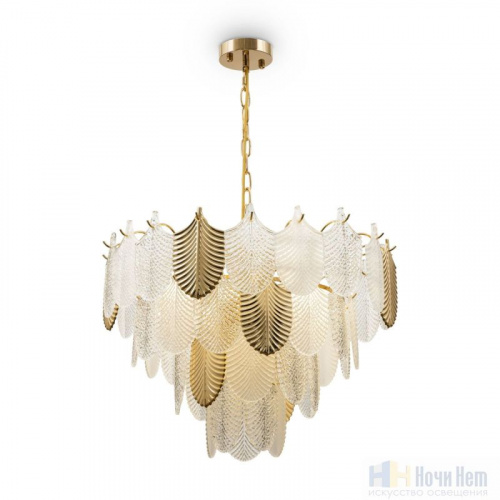 Люстра Freya Hloya FR5143PL-09G, раздел каталога Стеклянные люстры интернет-магазина Ночи Нет