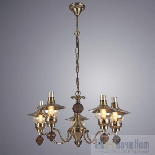 Люстра подвесная Arte Lamp Trattoria A5664LM-5AB, раздел каталога Люстры с плафонами интернет-магазина Ночи Нет