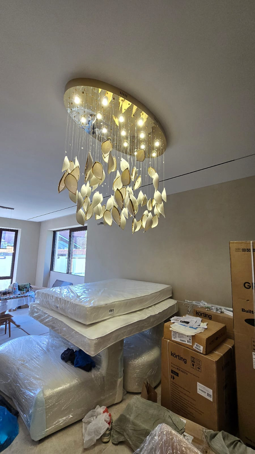 Комплектация светильниками дизайнерских проектов под заказ из Китая