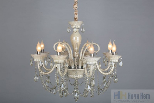 Люстра подвесная Omnilux Teramo OML-30503-08, раздел каталога Хрустальные люстры интернет-магазина Ночи Нет