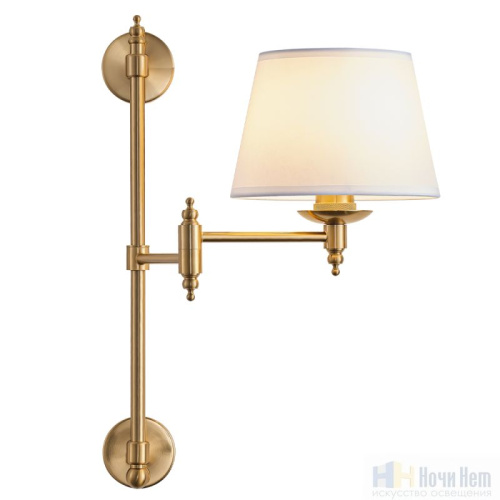Бра Crystal Lux POESIA AP1 BRASS 2711/401, раздел каталога Бра с абажуром интернет-магазина Ночи Нет