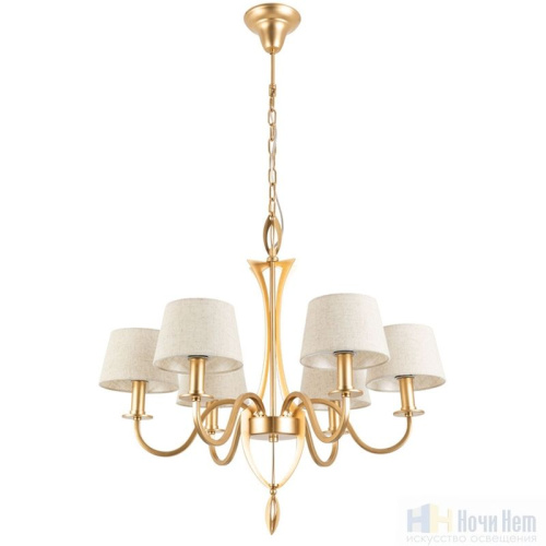 Люстра Divinare Florence 6819/19 SP-6, раздел каталога Люстры с абажурами интернет-магазина Ночи Нет