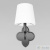 Бра LOFT IT Silence 10303W/B Black, количество ламп - 1, площадь освещения - 2 кв.м Бра LOFT IT Silence 10303W/B Black, раздел каталога Бра с абажуром интернет-магазина Ночи Нет