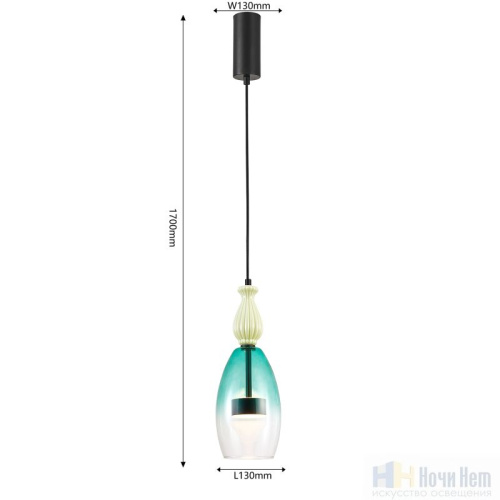 Светильник подвесной Favourite Dolci 4462-1P, раздел каталога Подвесы 1 лампа интернет-магазина Ночи Нет