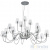 Люстра Lightstar Diafano 758214, количество ламп - 21, площадь освещения - 53 кв.м Люстра Lightstar Diafano 758214, раздел каталога Люстры с плафонами интернет-магазина Ночи Нет