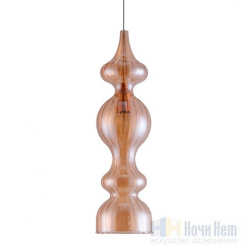 Светильник подвесной Crystal Lux Iris SP1 A amber, раздел каталога Подвесы 1 лампа интернет-магазина Ночи Нет