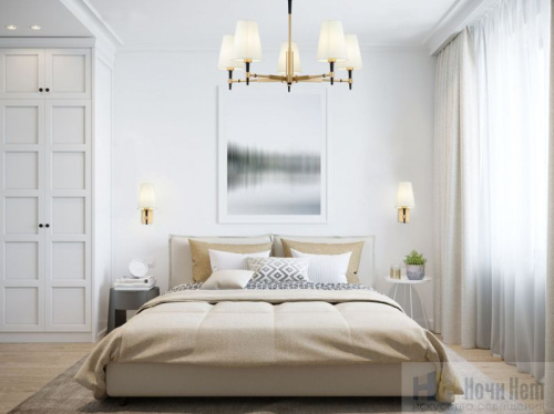 Люстра Maytoni Zaragoza H001CL-05BS, раздел каталога Люстры с абажурами интернет-магазина Ночи Нет