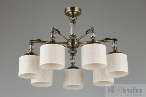 Люстра потолочная Omnilux Rovigo OML-64307-07, раздел каталога Люстры с абажурами интернет-магазина Ночи Нет