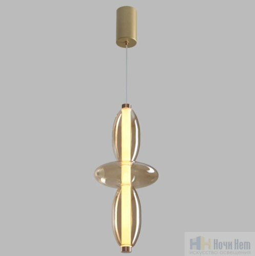 Светильник подвесной Crystal Lux QUASAR SP14W LED AMBER 3790/214, раздел каталога Подвесы 1 лампа интернет-магазина Ночи Нет