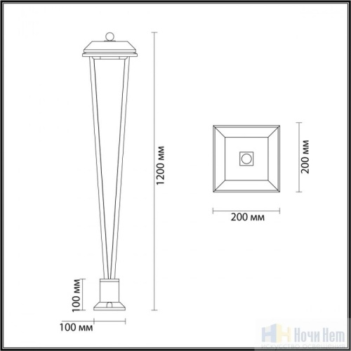 Уличный светильник Odeon Light  Bearitz 6655/12GA3, раздел каталога Напольные уличные светильники интернет-магазина Ночи Нет
