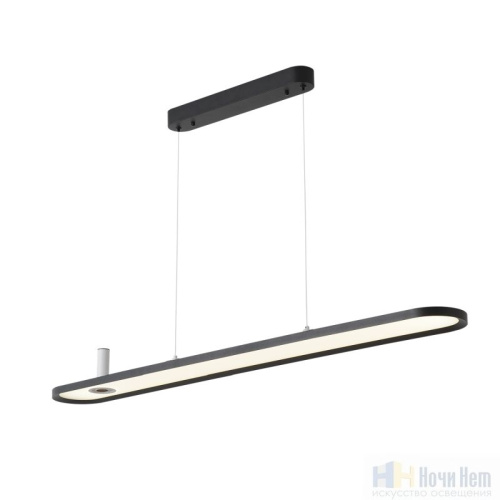 Люстра Crystal Lux CONTOUR SP45W LED BLACK 3800/245, раздел каталога Светодиодные люстры интернет-магазина Ночи Нет