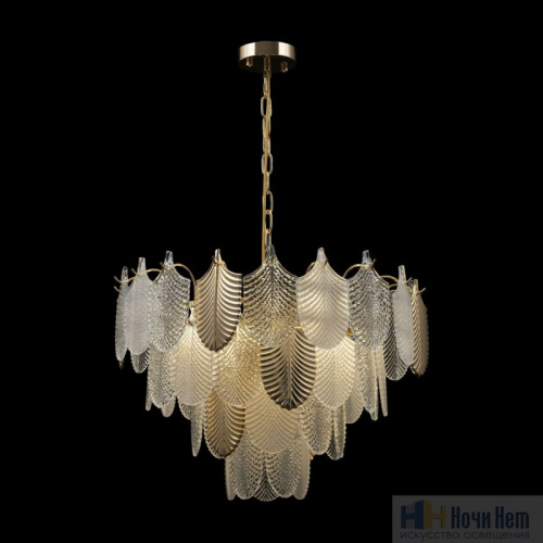 Люстра Freya Hloya FR5143PL-09G, раздел каталога Стеклянные люстры интернет-магазина Ночи Нет