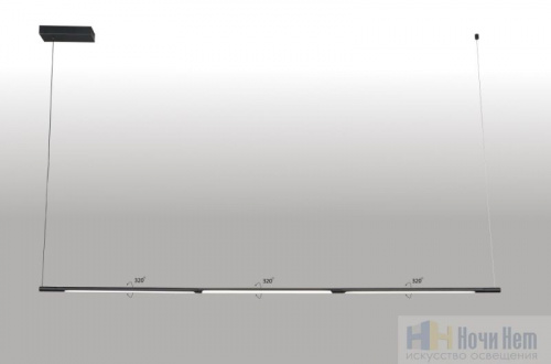 Подвес Crystal Lux Largo SP33W L1770 Black, раздел каталога Линейные светильники интернет-магазина Ночи Нет