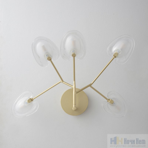 Бра Crystal Lux SOLE AP5 GOLD 3021/405, раздел каталога Бра с плафоном интернет-магазина Ночи Нет