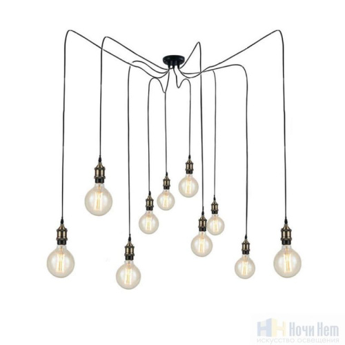 Люстра Loft IT Spider LOFT1162A/10, раздел каталога Кованые люстры интернет-магазина Ночи Нет