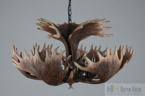 Люстра Omnilux Sinio OML-52203-12, раздел каталога Деревянные люстры интернет-магазина Ночи Нет