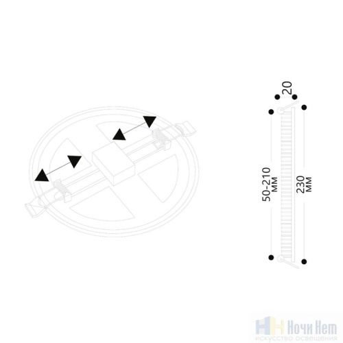 Светильник встраиваемый Arte Lamp Mesura A7976PL-1WH, раздел каталога Светодиодные точечные светильники интернет-магазина Ночи Нет
