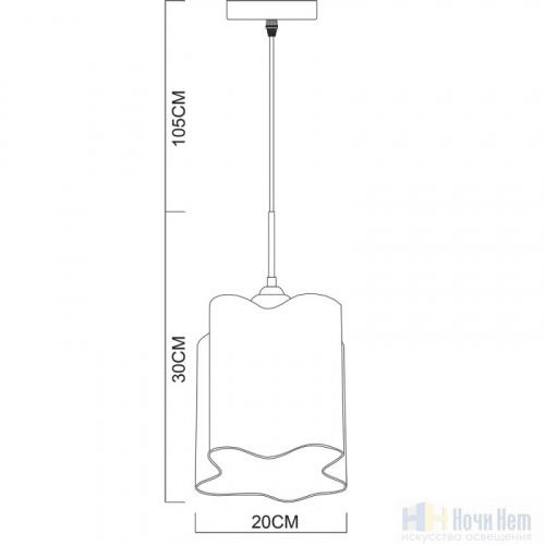 Светильник подвесной Arte Lamp Serenata A3479SP-1CC, раздел каталога Подвесы 1 лампа интернет-магазина Ночи Нет