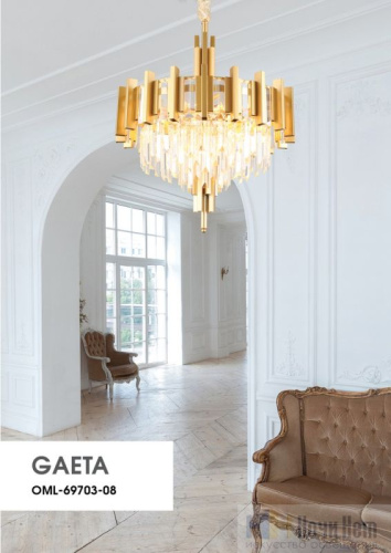 Люстра Omnilux Gaeta OML-69703-08, раздел каталога Хрустальные люстры интернет-магазина Ночи Нет