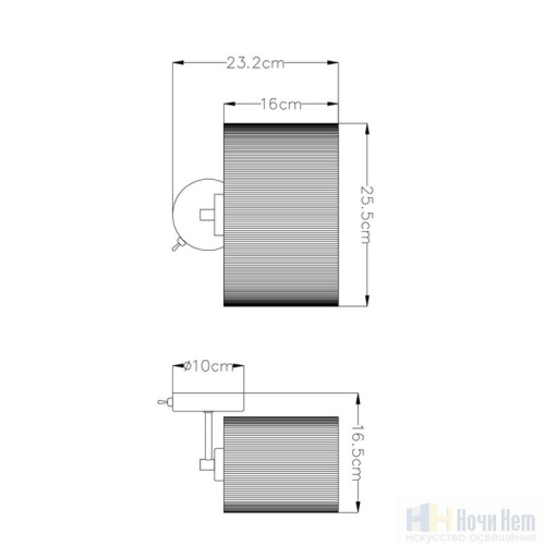 Бра Arte Lamp Mallorca A1021AP-1SS, раздел каталога Бра с абажуром интернет-магазина Ночи Нет