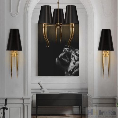 Люстра Loft IT Brunilde 10207/6 Gold, раздел каталога Люстры с абажурами интернет-магазина Ночи Нет