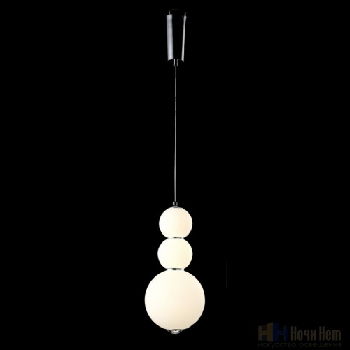 Подвес Crystal Lux Desi SP3 Chrome/White, раздел каталога Подвесы 1 лампа интернет-магазина Ночи Нет