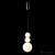 Подвес Crystal Lux Desi SP3 Chrome/White, раздел каталога Подвесы 1 лампа интернет-магазина Ночи Нет