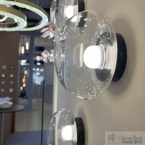 Бра Crystal Lux BOSQUE AP1 BLACK/TRANSPARENT 0270/401, раздел каталога Светодиодные бра интернет-магазина Ночи Нет