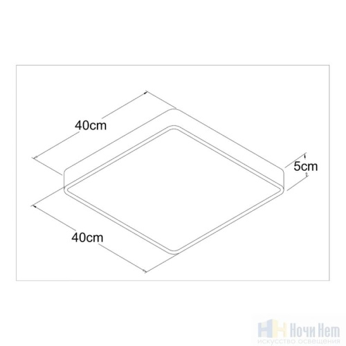 Светильник потолочный Arte Lamp Scena A2663PL-1WH, раздел каталога Прямоугольные светильники интернет-магазина Ночи Нет