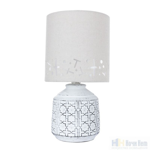 Настольная лампа Arte Lamp Bunda A4007LT-1WH, раздел каталога Настольные лампы с абажуром интернет-магазина Ночи Нет